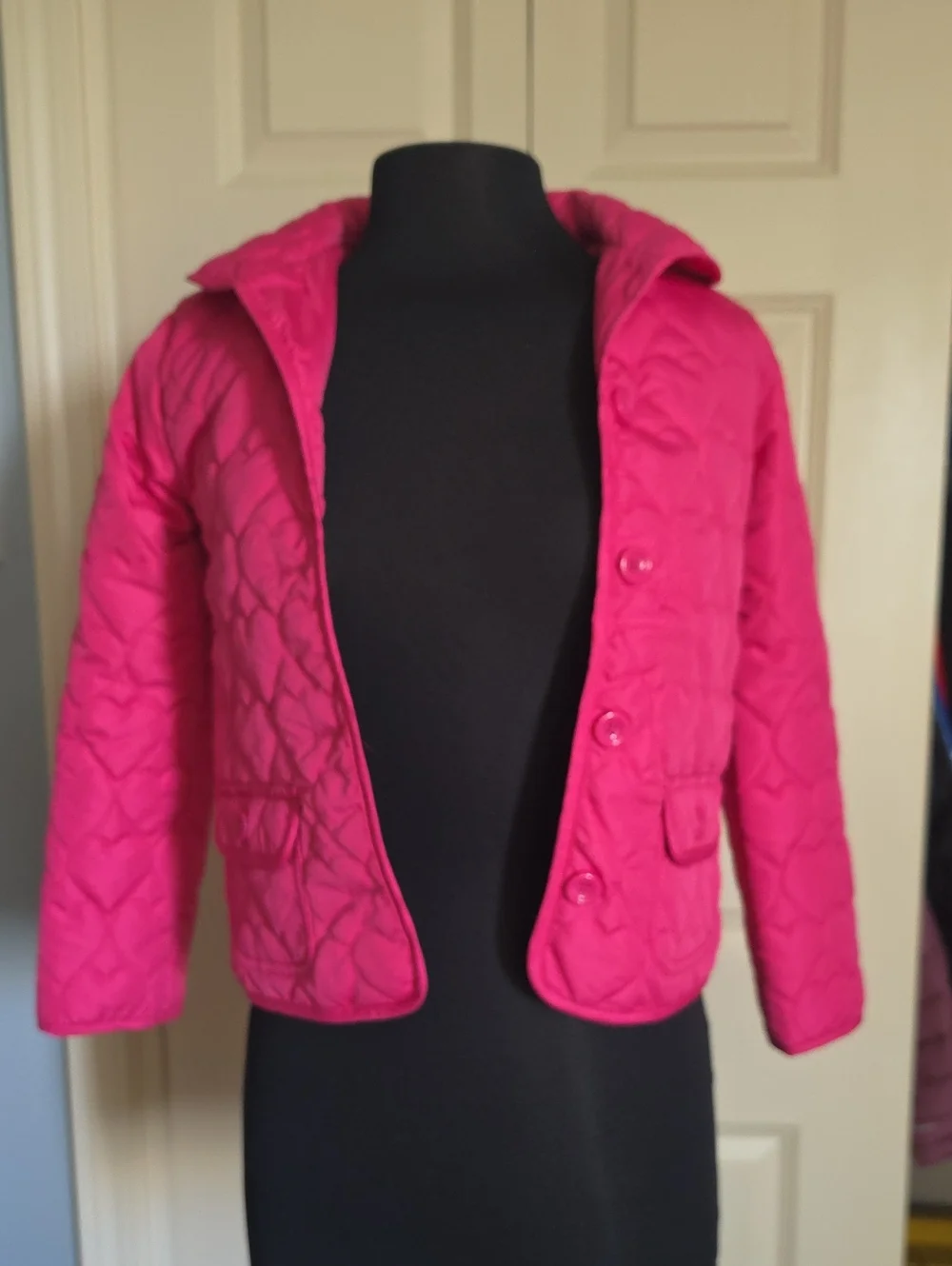 Gymboree Bright Pink Quilted Hooded Puffer Jacket